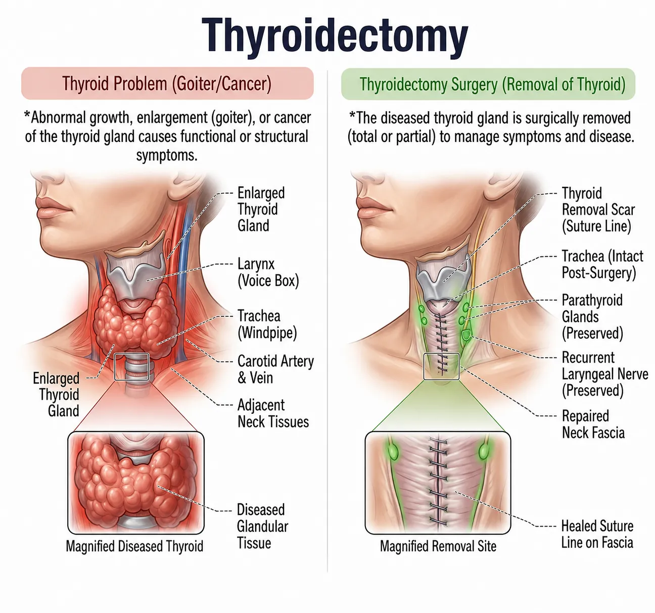 Thyroidectomy — anatomy diagram